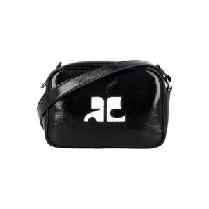 Sleek Patent Mini Camera Handbag - 13x18x7 cm